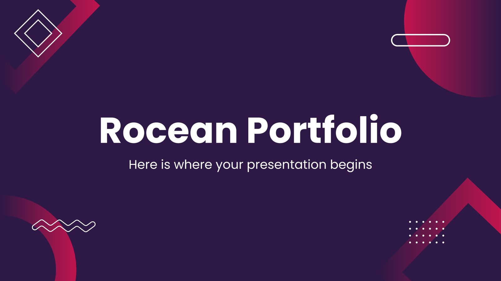 Rocean公文包PowerPoint模板